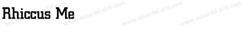 Rhiccus Medium字体转换